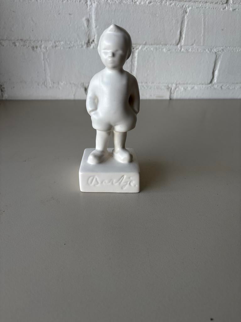 Vintage beeldje van jongen bartje, 20 cm hoog, Verzamelen, Beelden en Beeldjes, Ophalen of Verzenden, Gebruikt, Mens