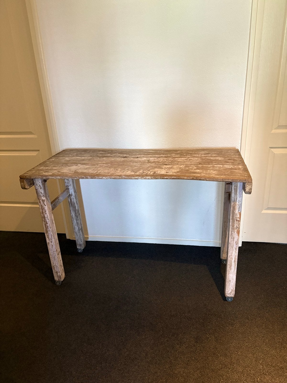 Prachtige oude markttafel met karakteristieke uitstraling, Ophalen of Verzenden