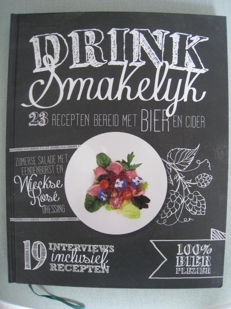 Drink smakelijk kookboek met cider en bier, Ophalen of Verzenden, Nieuw, Diverse Auteurs