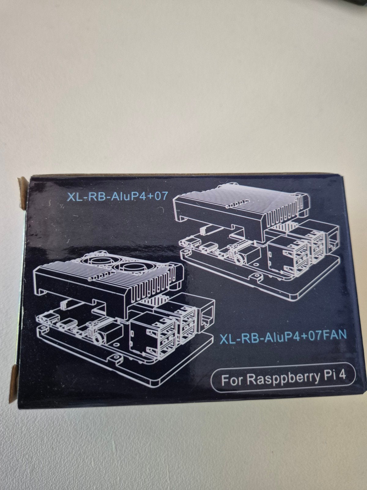 Aluminium behuizing met koellichaam voor Raspberry Pi 4, Nieuw, PC, Overige typen, Overige merken