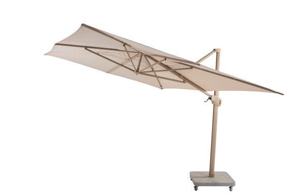 4 SO Zweefparasol Hacienda 300 x 400 cm. zand met zand frame, Niet ingevuld, Niet ingevuld, Nieuw, Ophalen of Verzenden