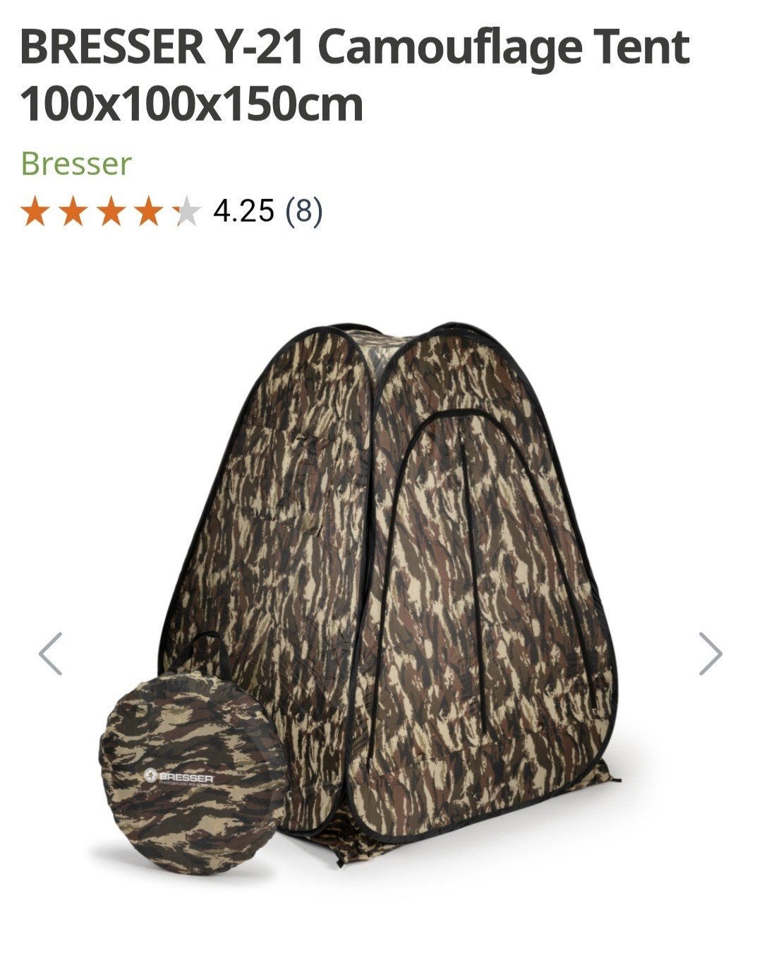 Camouflage pop up tent voor fotografie / schuiltent
BRESSER, Ophalen, Overige typen, Nieuw, Bresser
