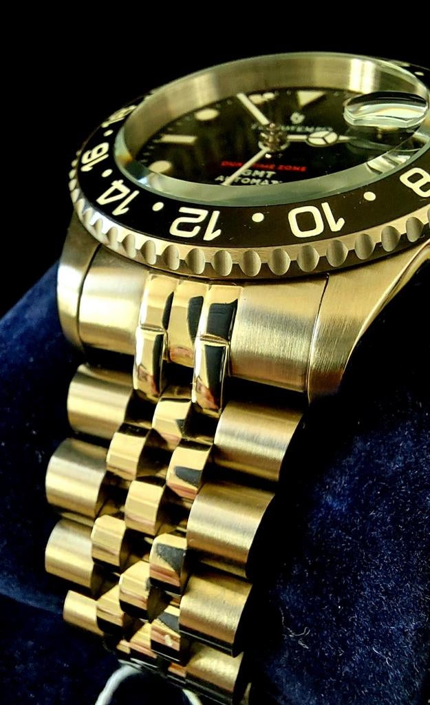Strak GMThorloge TecnoTempo - Seiko uurwerk AUTOMAAT - NIEUW, Staal, Polshorloge, Nieuw, Ophalen of Verzenden
