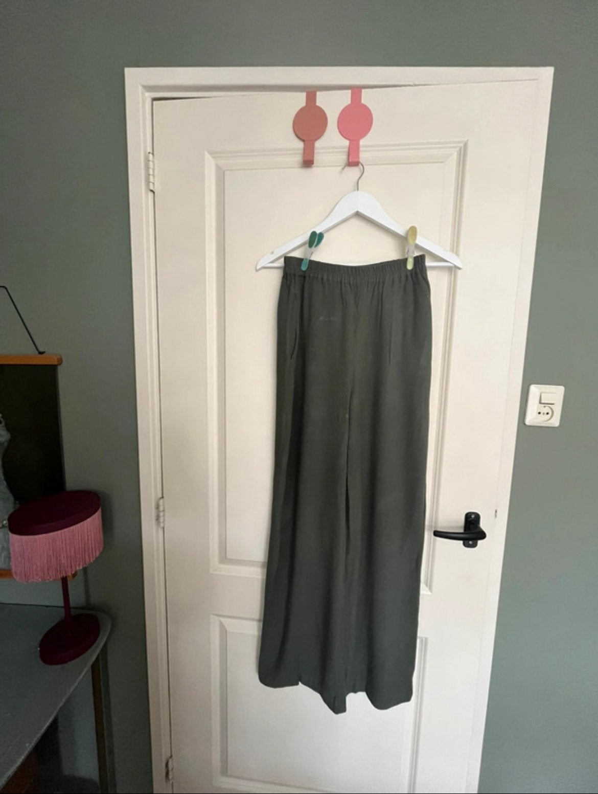 Groene linnen zomerbroek Sissy Boy, Ophalen of Verzenden, Zo goed als nieuw, Maat 36 (S), Lang