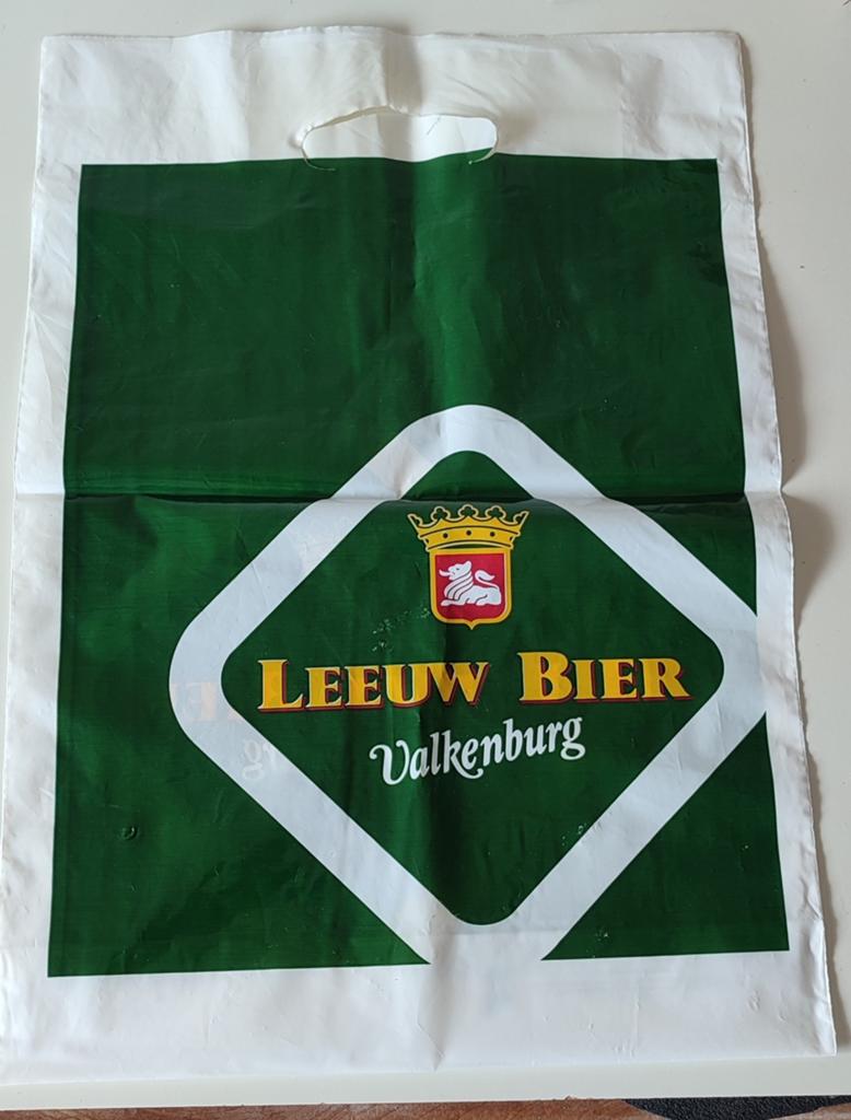 Leeuw bier draagtas plastic, Ophalen of Verzenden, Gebruikt, Overige typen, Leeuw