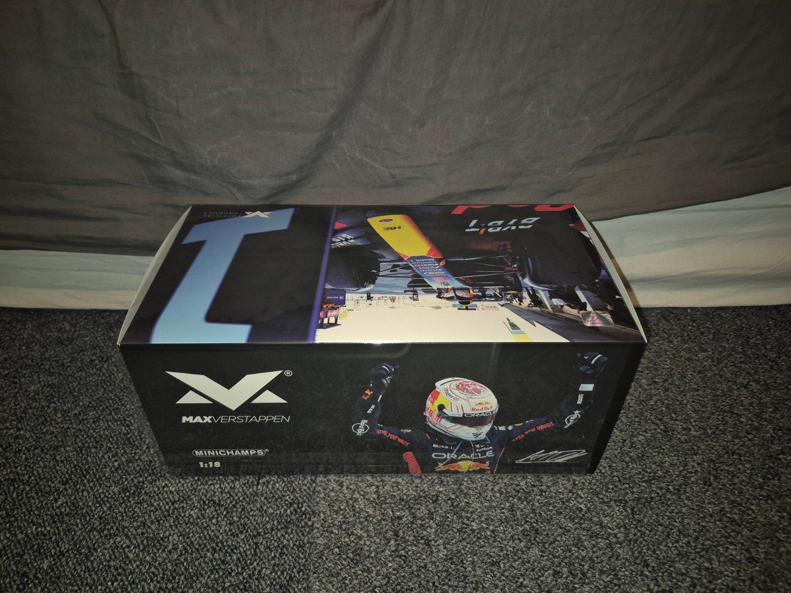max verstappen minichamps 2023 japan gp 1.18 nieuwstaat, Ophalen of Verzenden, Nieuw, MiniChamps
