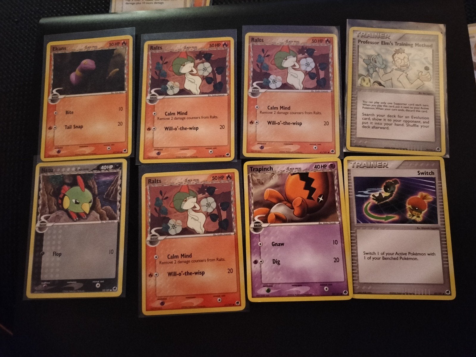 Pokémon Kaarten Collectie: Ralts, Trapinch, Natu, Trainers, Ophalen of Verzenden, Gebruikt, Meerdere kaarten