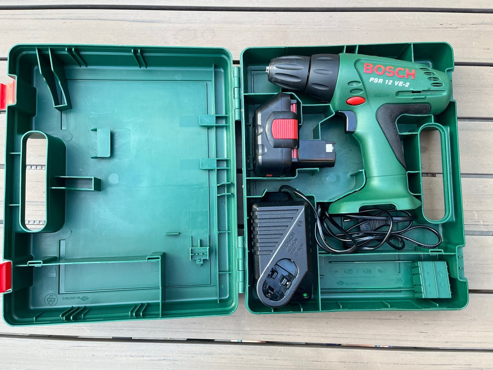 Bosch PSR 12 VE-2 Boor- en Schroefmachine (Accu defect), Ophalen, Gebruikt, Variabele snelheid, Boor- en Schroefmachine