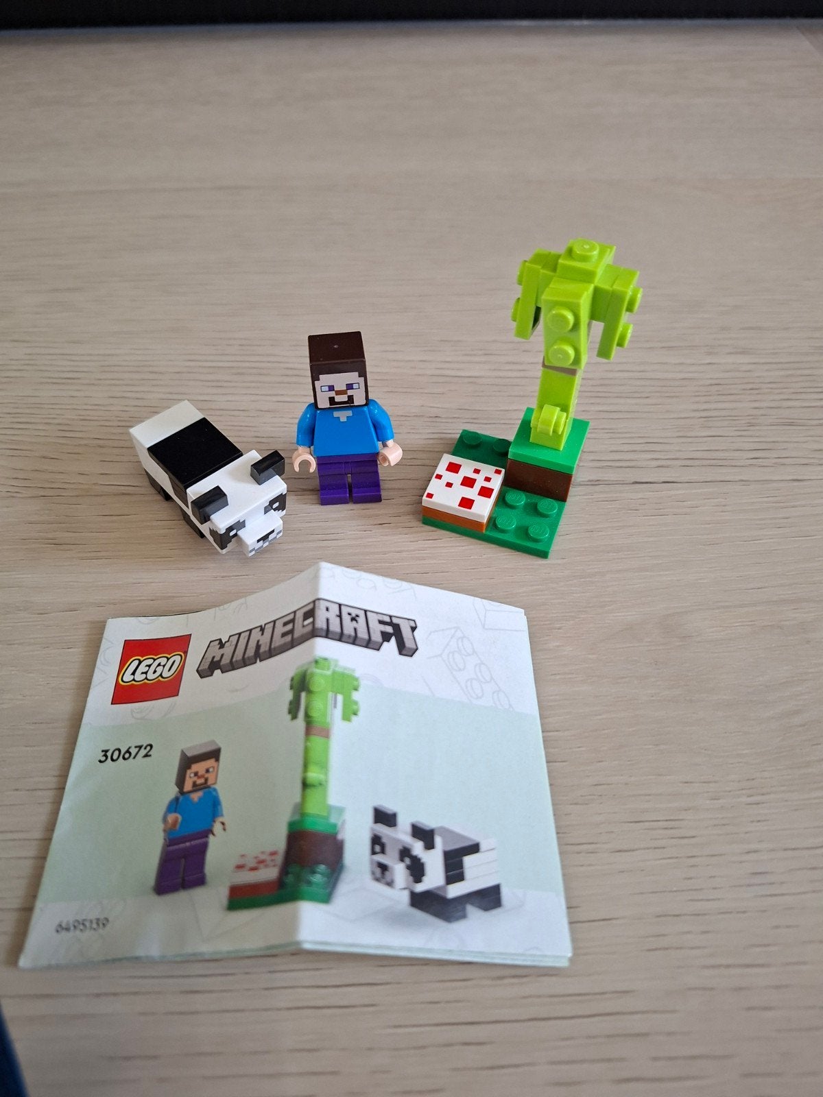 Lego Minecraft 30672 Steve met Panda en Bamboe, Ophalen, Compleet, Minecraft, Lego