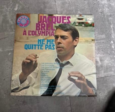 LP Jacques Brel  - A L"Olympia, Inclusief binnenhoes, Ophalen of Verzenden, Gebruikt, 12 inch