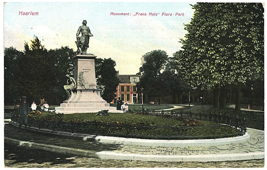 700214 Haarlem Monument Frans Hals 1912 Gelopen, Ophalen of Verzenden, Voor 1920, Gelopen, Noord-Holland