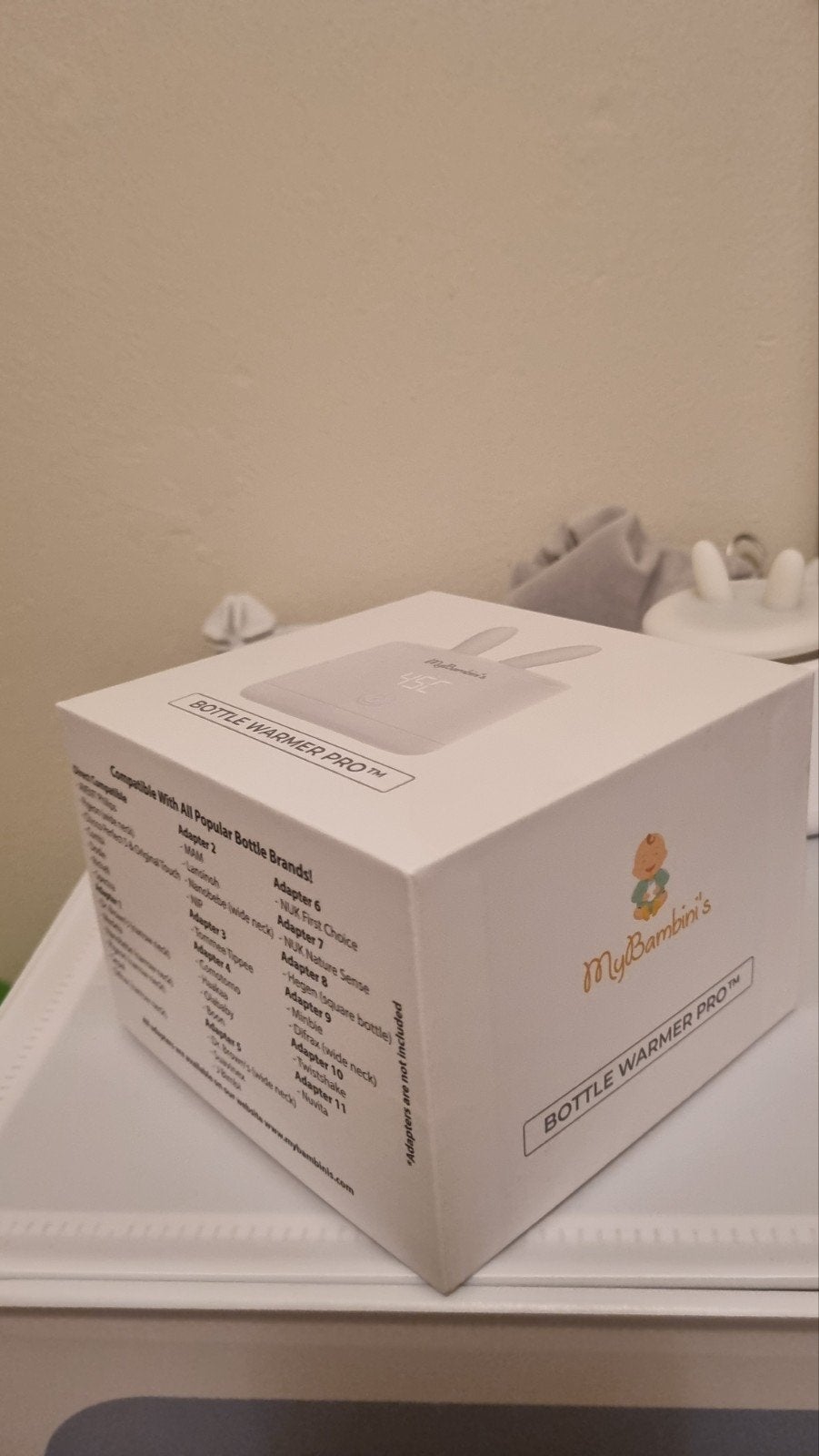 MyBambini's Bottle Warmer Pro - Draagbare Flessenwarmer, Ophalen of Verzenden, Zo goed als nieuw, Flessen- of potjesverwarmer
