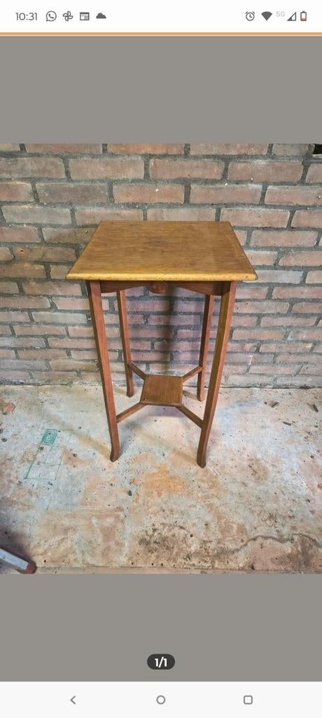 Houten plantentafel, Antiek en Kunst, Antiek | Meubels | Tafels, Ophalen