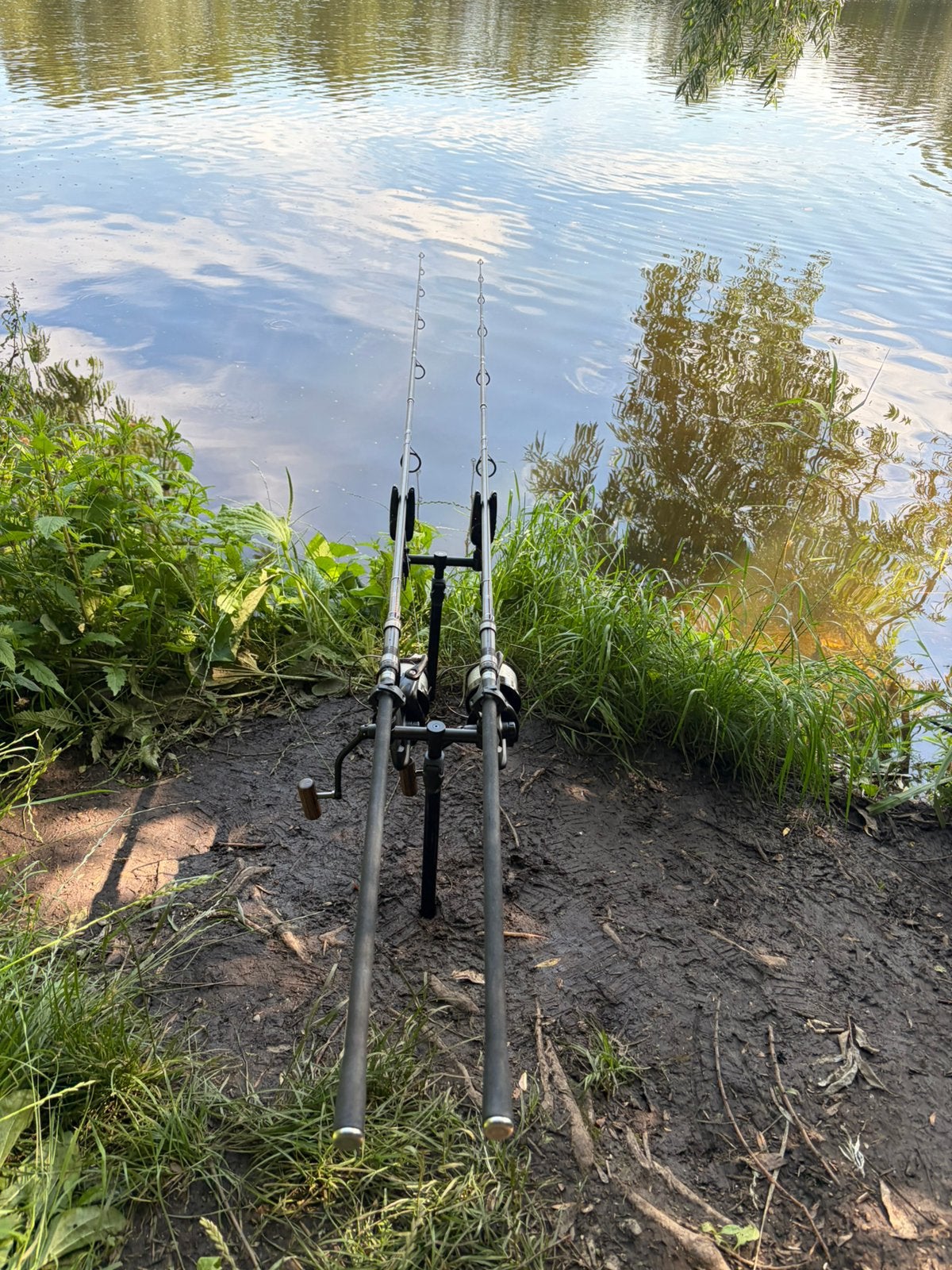 Shimano TX2 10ft 3LB + Fox Camolite Tri Sleeve 10ft, Ophalen, Zo goed als nieuw, Werphengel