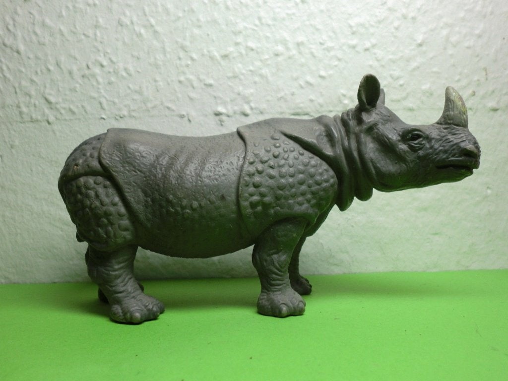 Schleich 14183 neushoorn, dierfiguur (2000), Verzenden, Gebruikt, Wild dier, Beeldje of Figuurtje