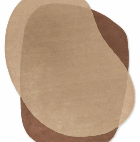 Brink & Campman Vloerkleed Moore Caramel 160 x 210cm, Bruin, 150 tot 200 cm, Ophalen of Verzenden, Rechthoekig