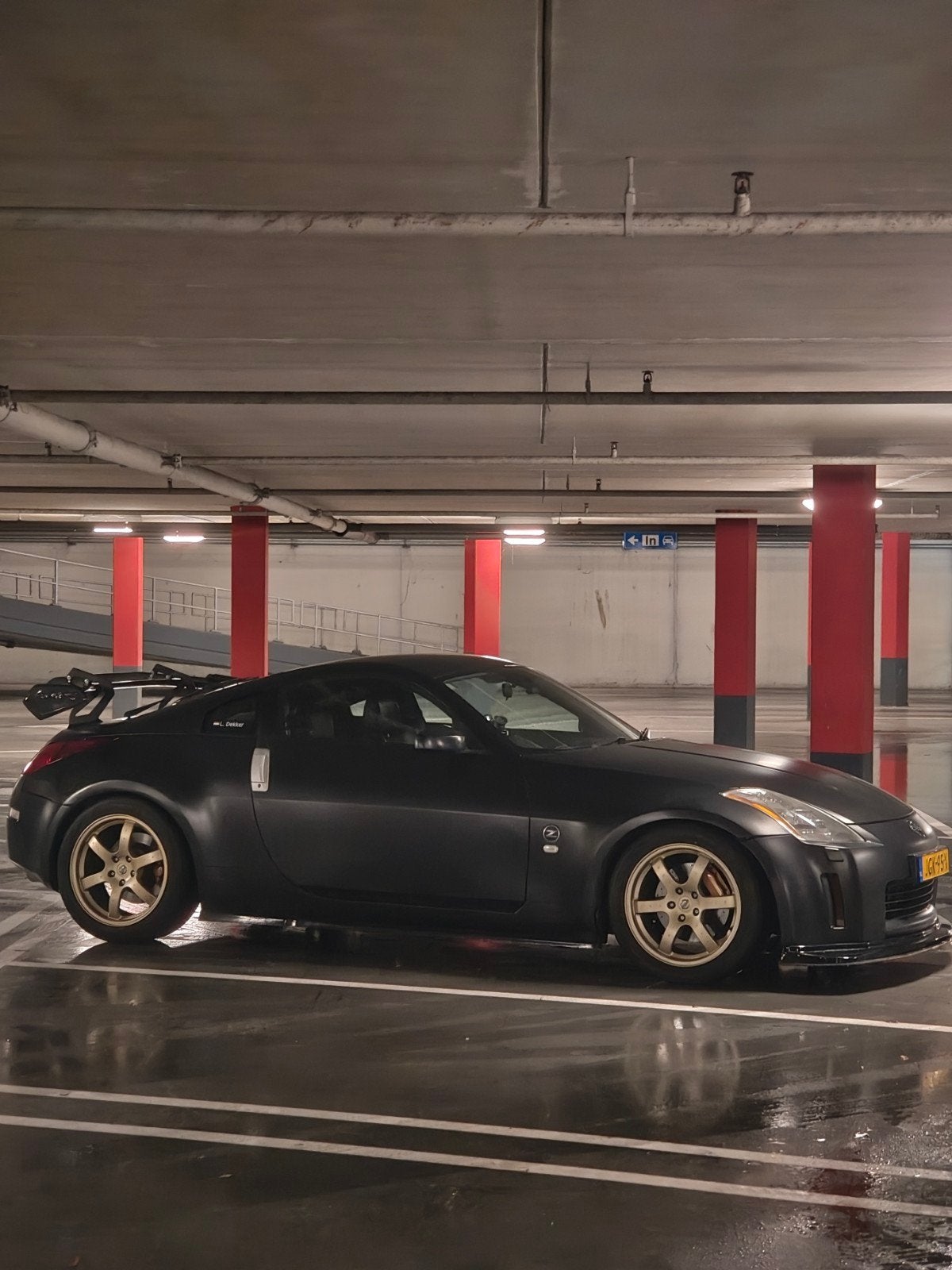 Nissan 350Z VQ35DE 2004, Auto's, 350Z, Achterwielaandrijving, Zwart, Zwart