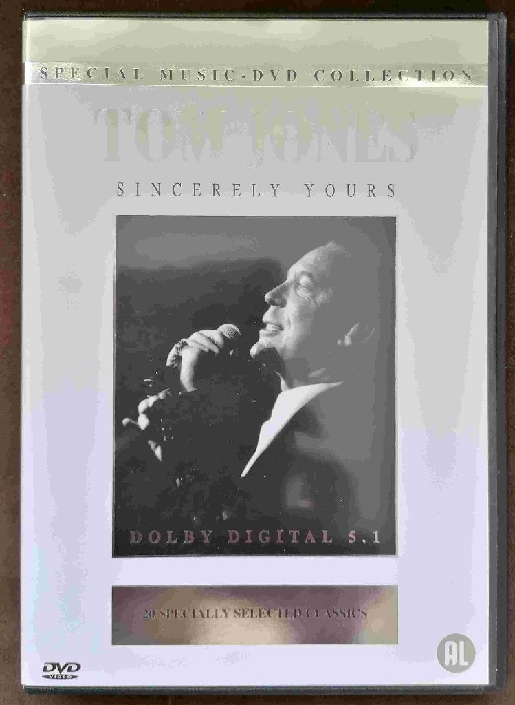 DVD Tom Jones - Sincerely Yours, Cd's en Dvd's, Dvd's | Muziek en Concerten, Alle leeftijden, Ophalen of Verzenden, Zo goed als nieuw