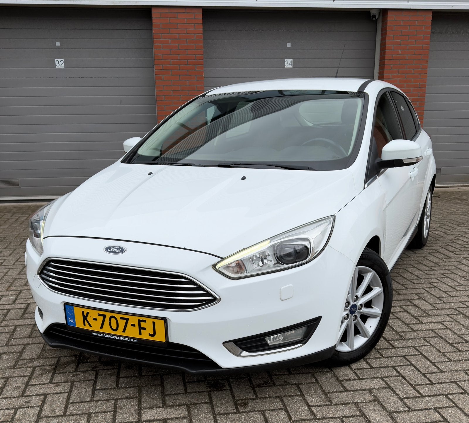 Ford Focus 1.0 Ecoboost 92KW 5D 2015 Wit Keyless, Ophalen, Gebruikt, Ford