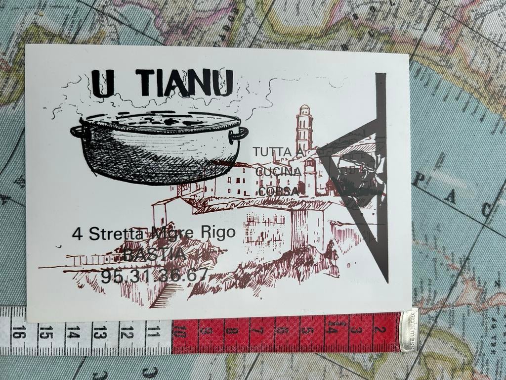 2296. Oude kaart U Tianu, Ophalen of Verzenden, 1980 tot heden