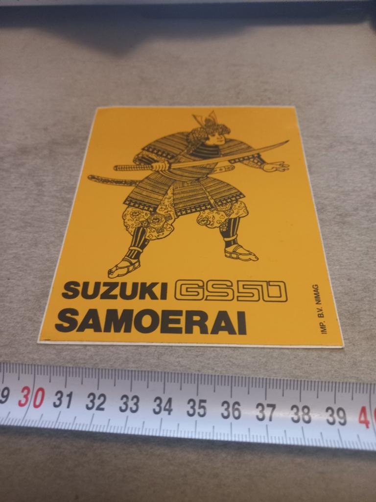 Suzuki gs 50 samoerai, Verzamelen, Stickers, Ophalen of Verzenden
