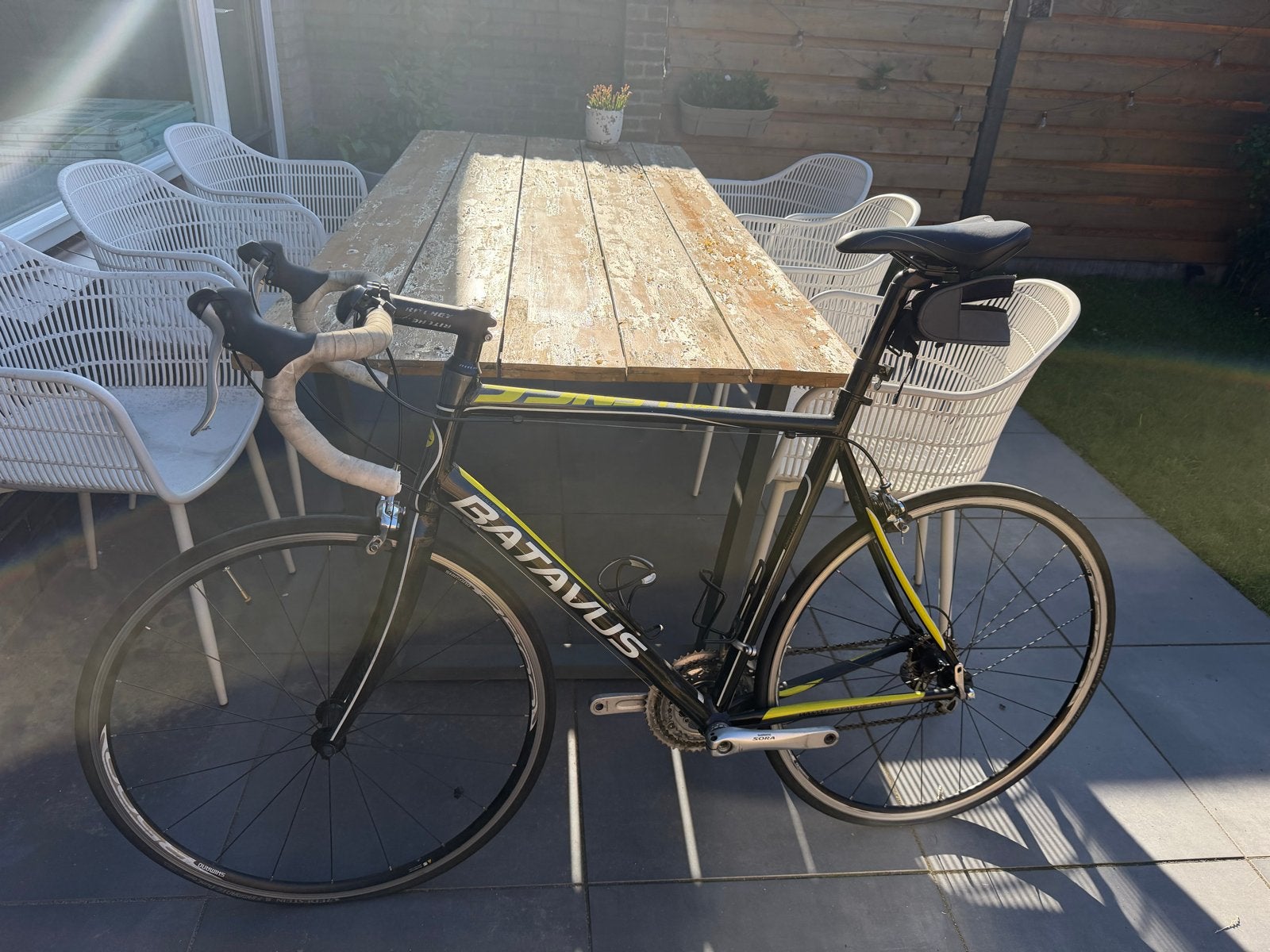 Batavus Racefiets - Zwart/Geel, Ophalen, 28 inch, Gebruikt, Batavus