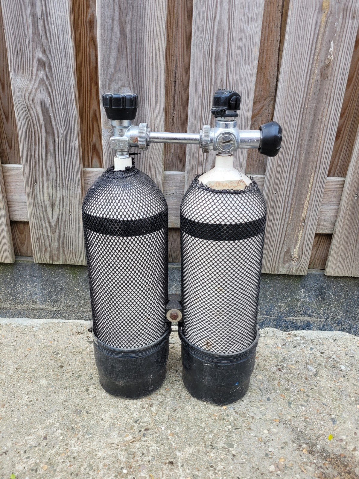 Duikflessen 2x7L, Watersport en Boten, Ophalen of Verzenden, Gebruikt, Duikfles