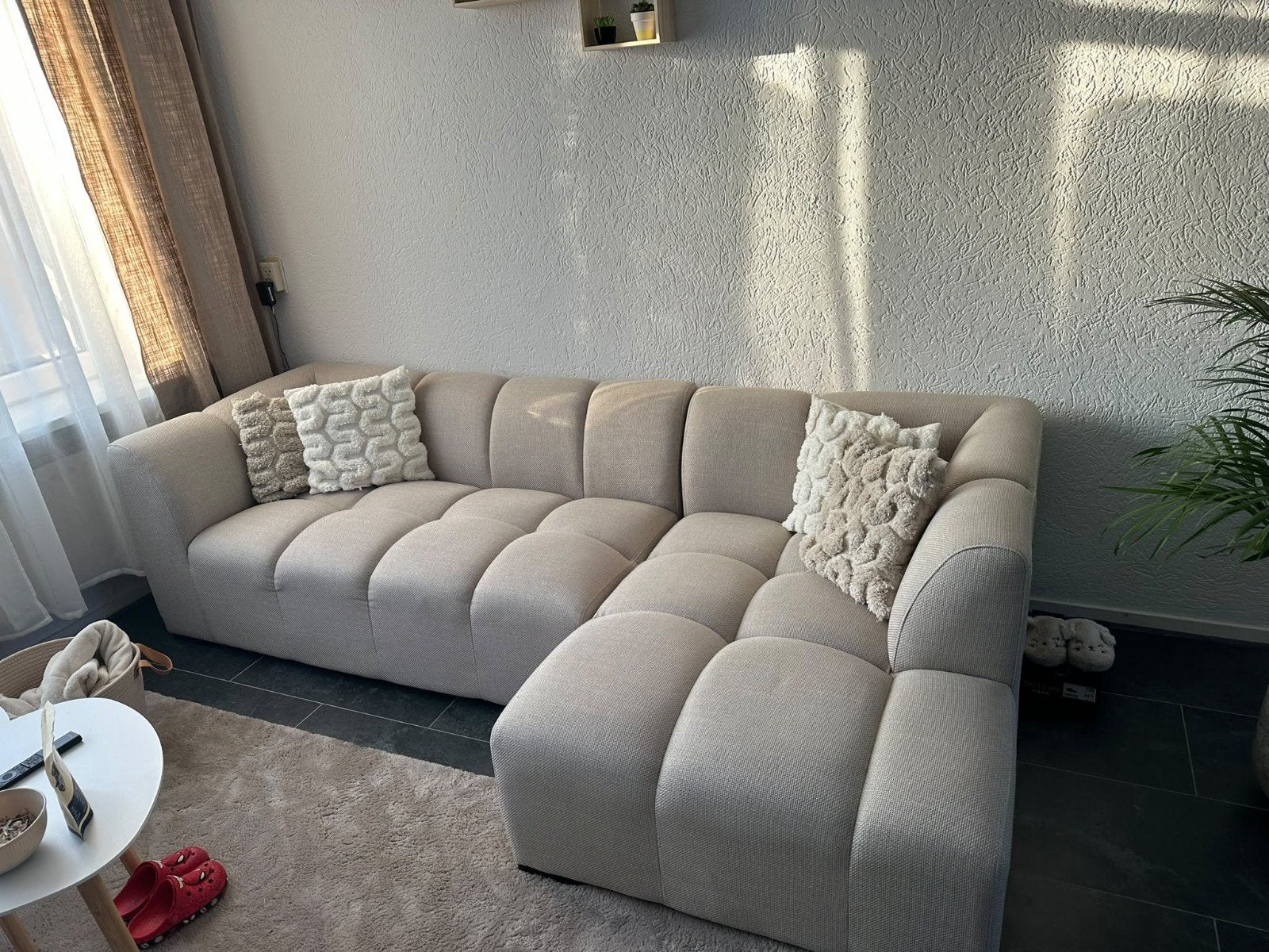 Moderne Hoekbank - Zo goed als nieuw, Huis en Inrichting, Ophalen, 250 tot 300 cm, 100 tot 125 cm, Hoekbank