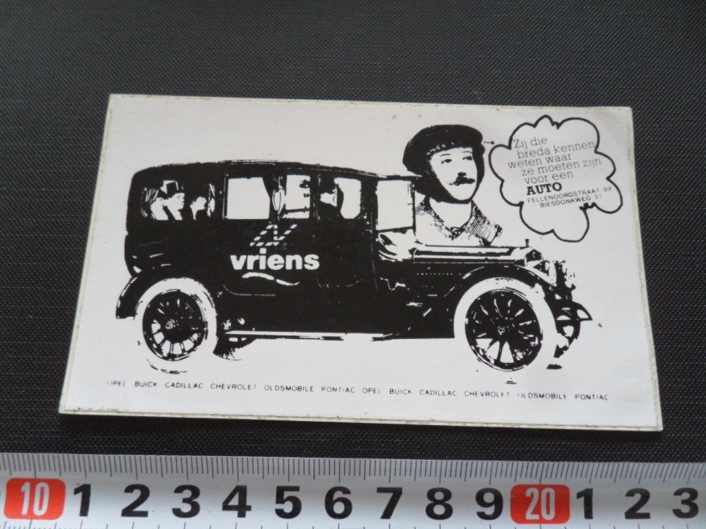 sticker breda VRIENS opel buick cadillac oldsmobile pontiac, Verzamelen, Ophalen, Zo goed als nieuw