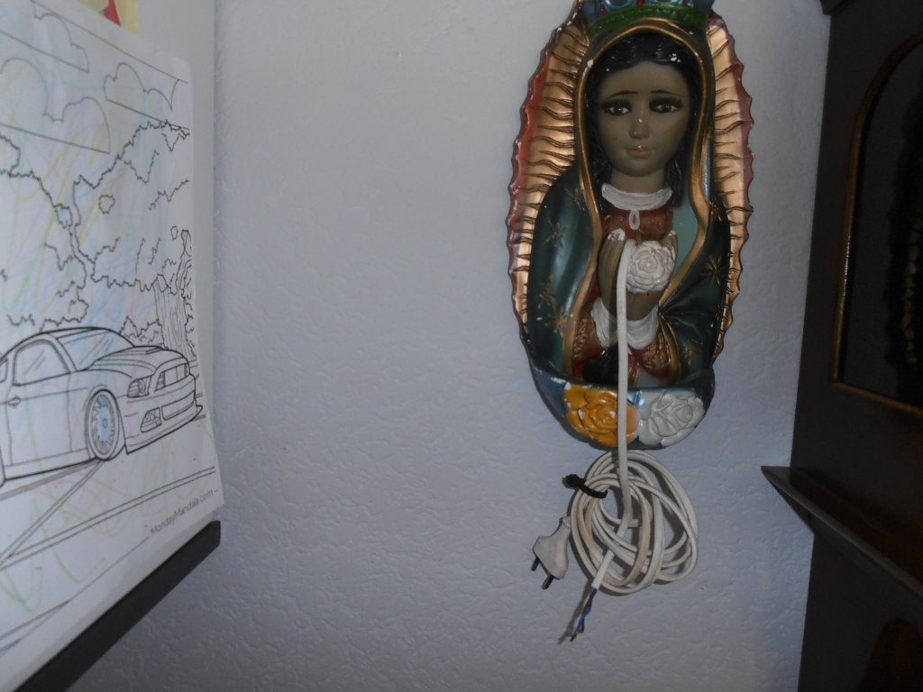 Gips beeld , Onze lieve vrouw van Guadalupe,, Antiek en Kunst, Antiek | Religie, Ophalen
