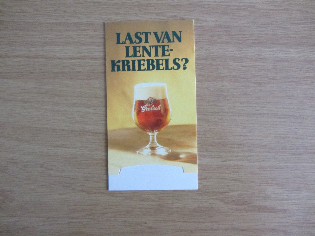grolsch tafelstandaard - meibok 1, Ophalen of Verzenden, Zo goed als nieuw, Grolsch