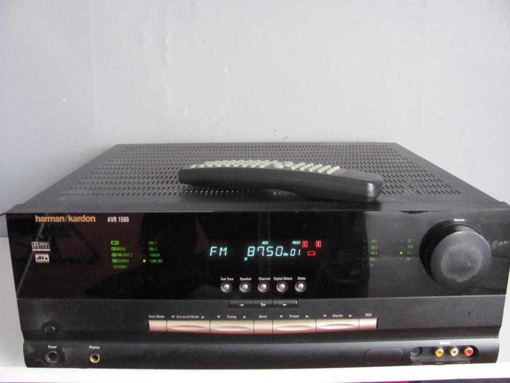 Harman/Kardon AVR 1500 MET AFSTANDSBEDIENING,, Overige merken, Ophalen of Verzenden, Zo goed als nieuw, 120 watt of meer