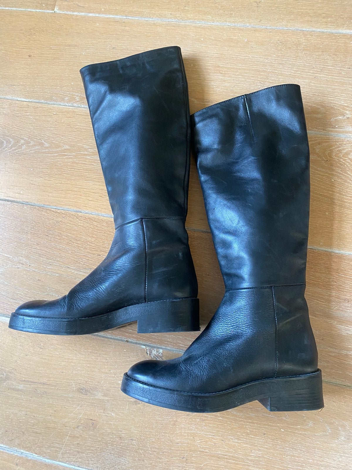 Zwarte laarzen van Zara, Hoge laarzen, Zwart, Ophalen of Verzenden, Gedragen