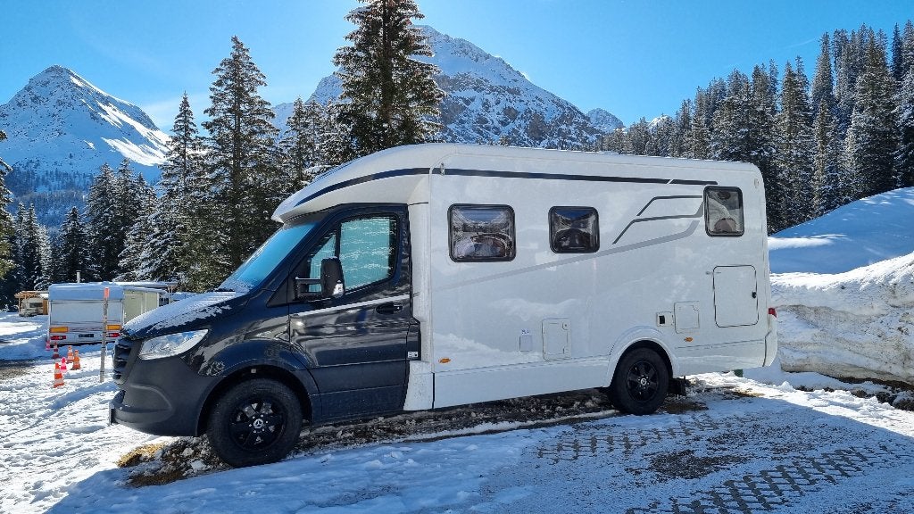 Camper Hymer Tramp S585 gebruikt 3,5t, Caravans en Kamperen, Automaat, ABS, 6 tot 7 meter, Bedrijf