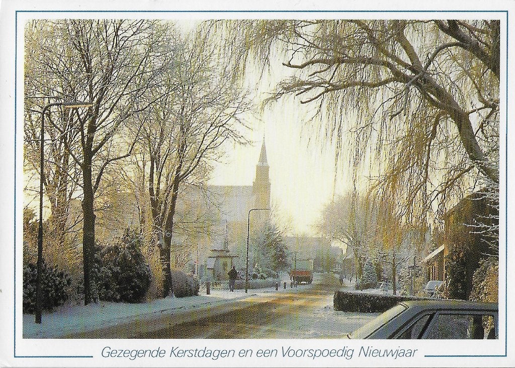 Nederland Gezegende kerstdagen gelopen ansichtkaart ( 958, Ophalen of Verzenden, 1980 tot heden, Gelopen