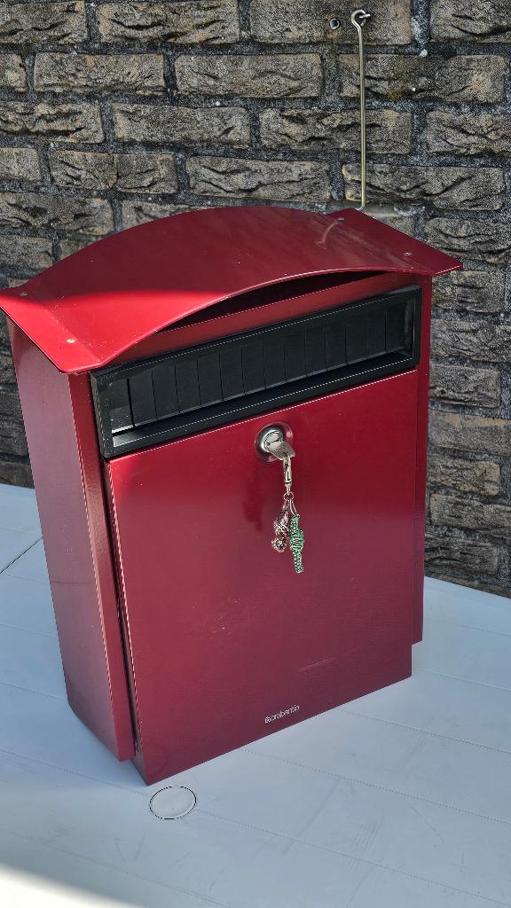 Solide Brabantia brievenbus, Tuin en Terras, Ophalen, Gebruikt, Staal, Wandbrievenbus