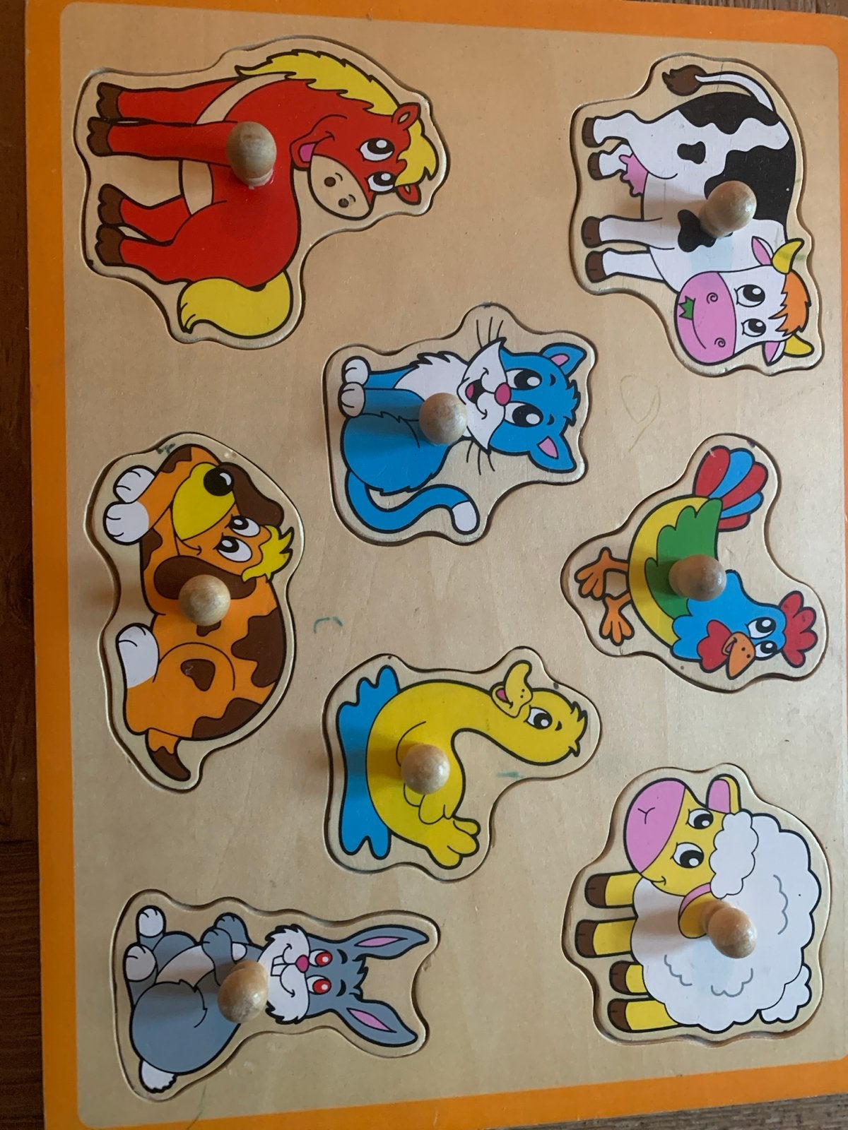 Houten Dieren Puzzel voor Kinderen, Ophalen, Gebruikt, Van hout, Minder dan 10 stukjes