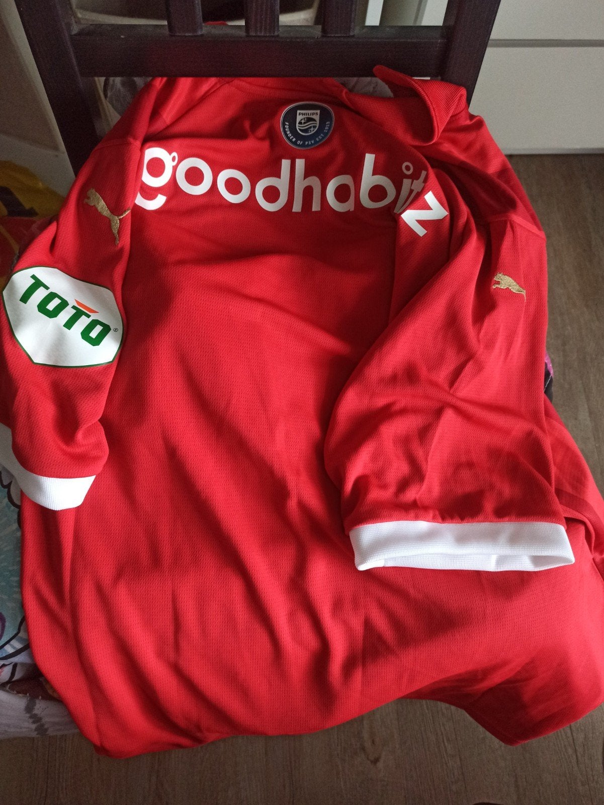 Gesigneerd PSV Thuisshirt 2024/2025 - Volledig Elftal, Kleding | Heren, Sportkleding, Puma, Maat 48/50 (M), Ophalen of Verzenden