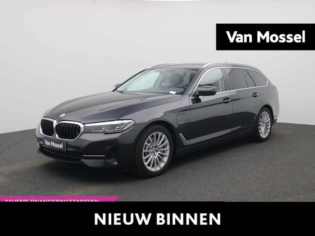 BMW 5 Reeks Touring 520e 150kW | ACHTERUITRIJCAMERA | LEDER, Automaat, 12 maanden, Gebruikt, Zwart