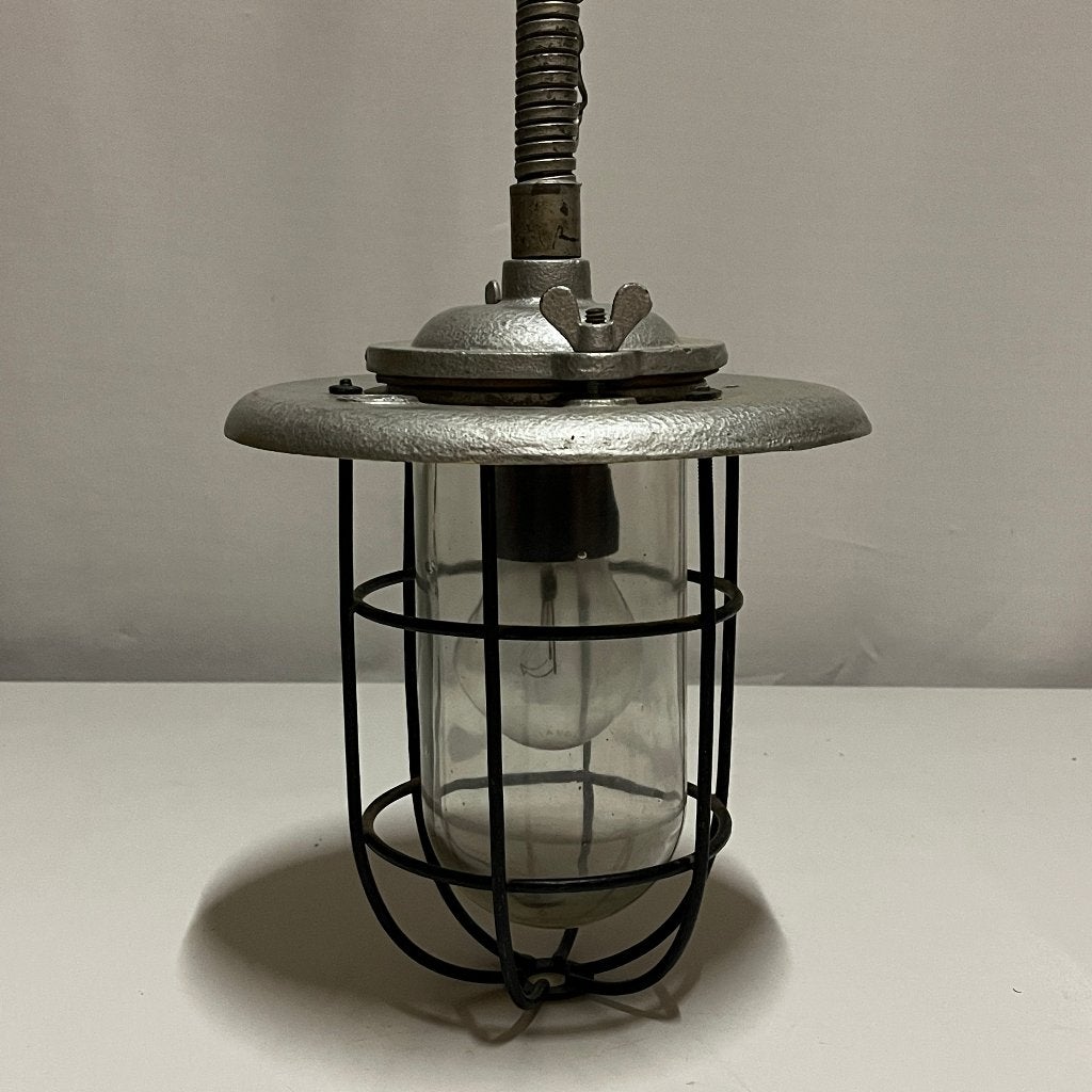 Antieke Kooilamp scheepslamp Industria Rotterdam, Antiek en Kunst, Antiek | Lampen, Ophalen of Verzenden