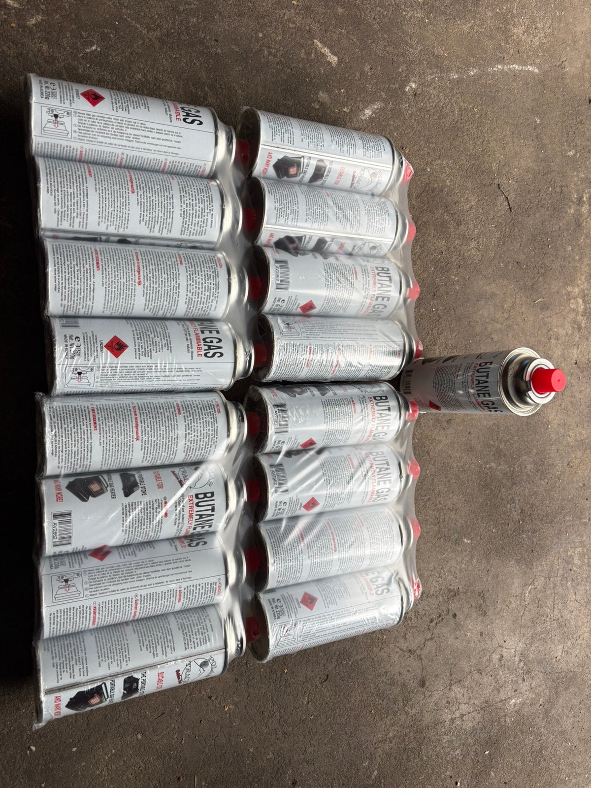 Butane gas, Ophalen, Nieuw