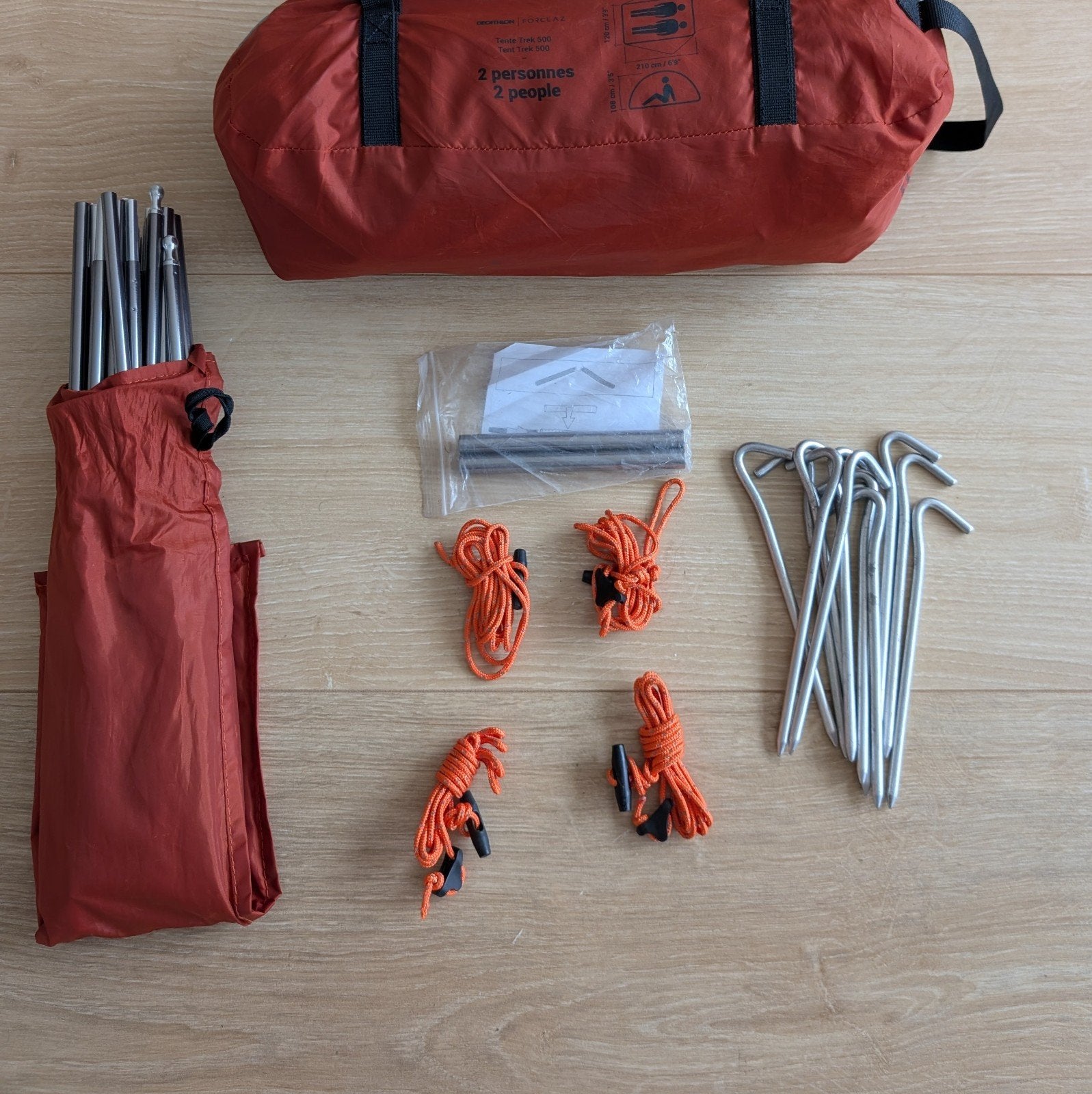 Forclaz Trek500 2P Decathlon tent - Zo goed als nieuw, Ophalen