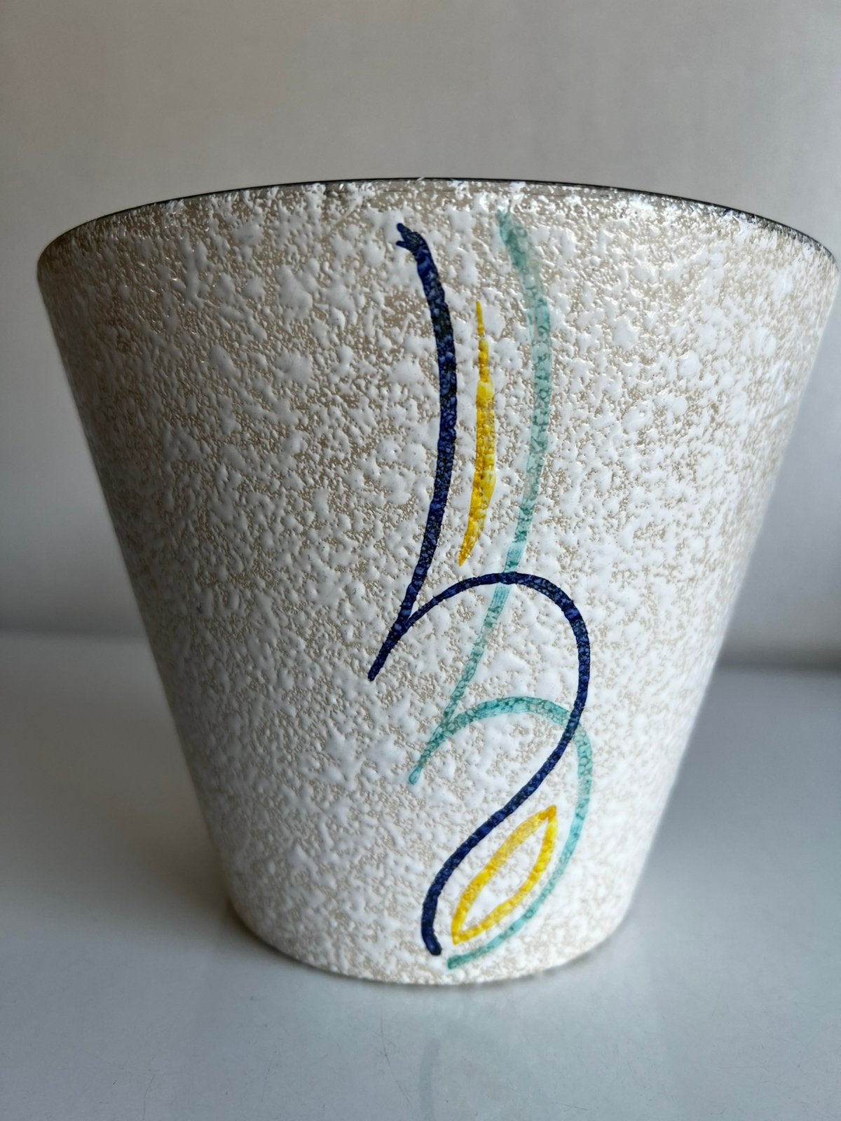 Vintage Grote ADCO Bloempot Decor ‘Marijke’ Ø17 Jaren 60, Ophalen of Verzenden