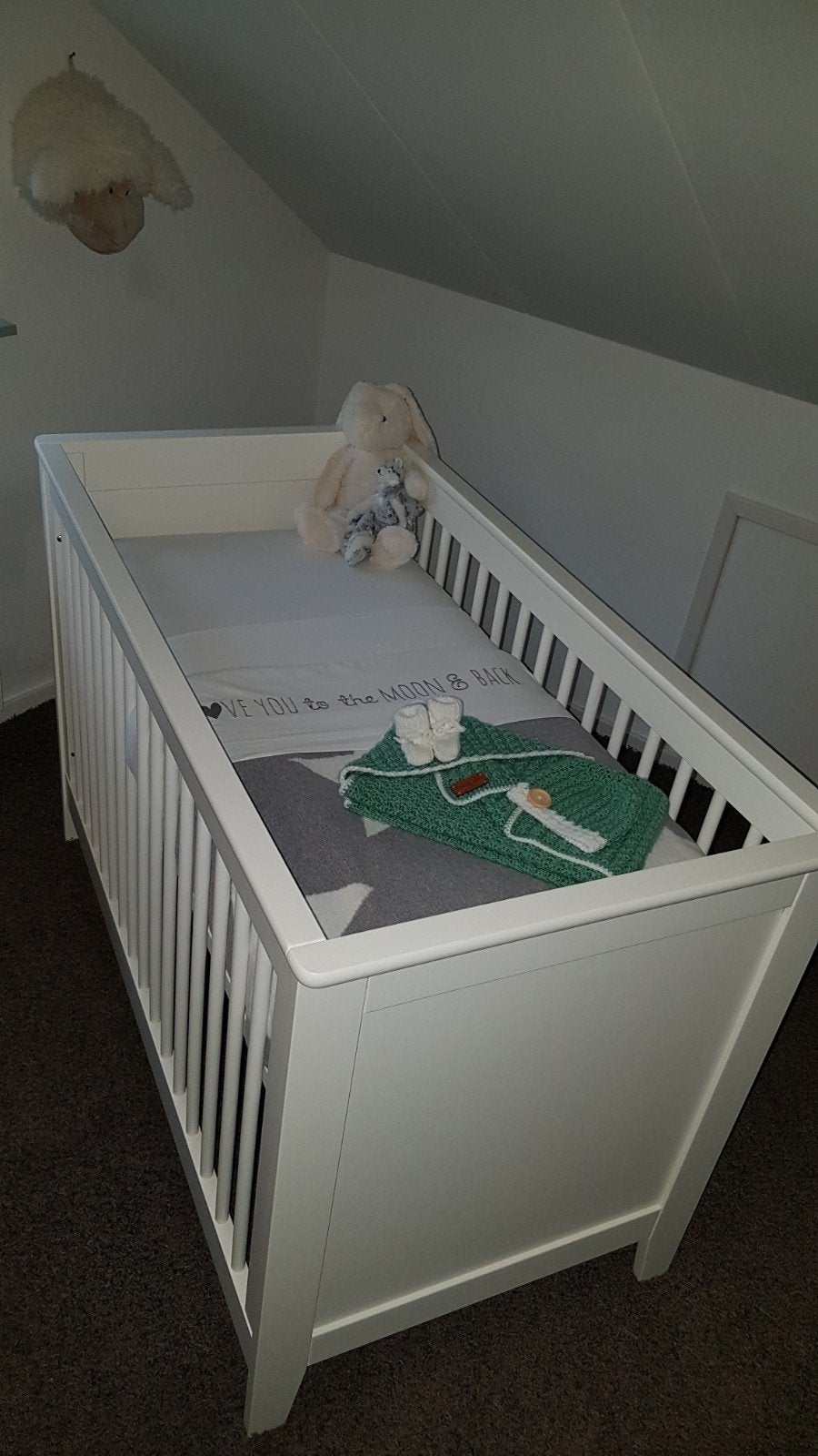 Kidsmill ledikant Montana 60x120 met Babypark matras, Kinderen en Baby's, Babywiegjes en Ledikanten, Zo goed als nieuw, Ledikant