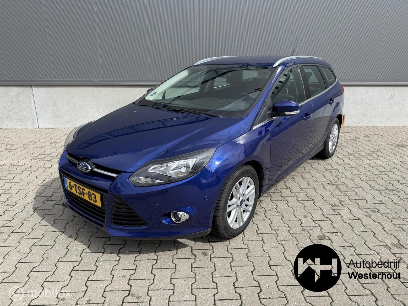 Ford Focus Wagon 1.0 EcoBoost Edition Plus|VOL OPTIE|NAVI, Auto's, Euro 5, 125 pk, Gebruikt, Blauw