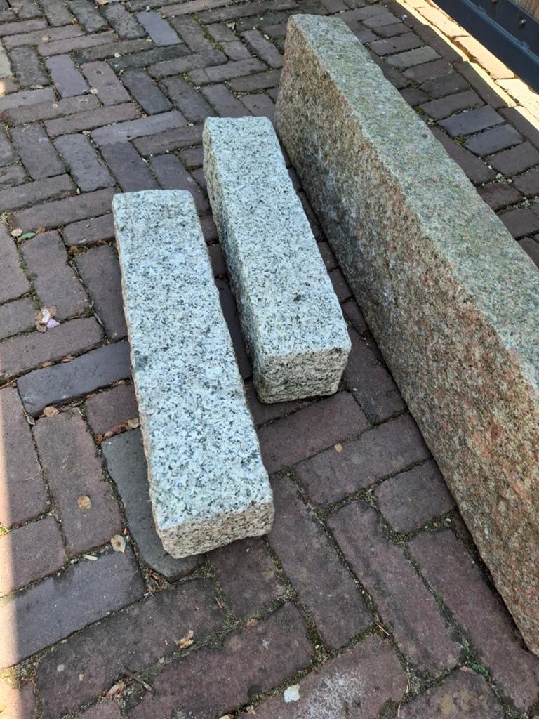 Twee graniet blokken,  10x10x50cm, Ophalen, Nieuw, Natuursteen, Minder dan 100 cm