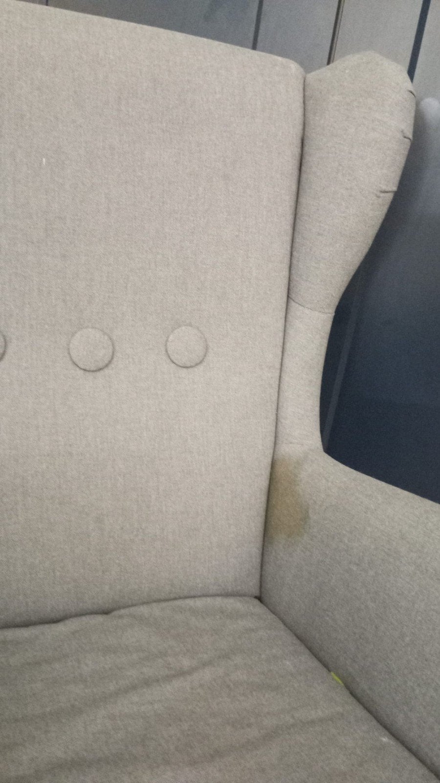 Grijze kinder oorfauteuil, Ophalen, Gebruikt, 75 tot 100 cm