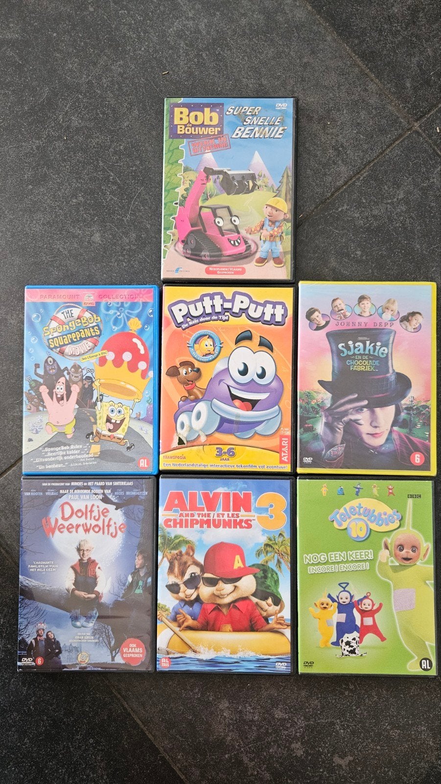 Diverse kinderfilms op DVD, Gebruikt, Animatie, Verzamelbox, Alle leeftijden