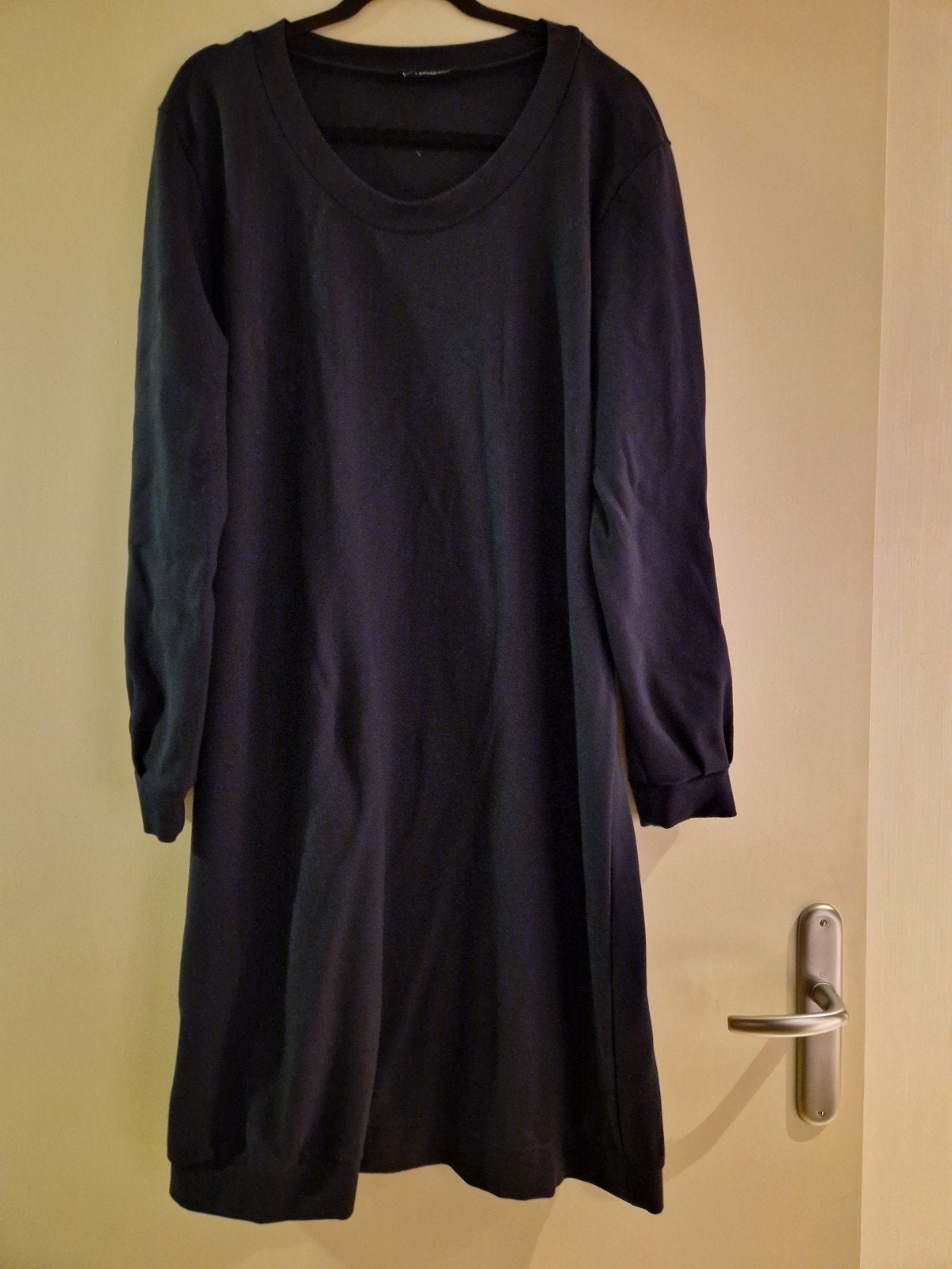 donkerblauwe warme winterjurk van Norah, Blauw, Maat 46/48 (XL) of groter, Ophalen of Verzenden, Zo goed als nieuw