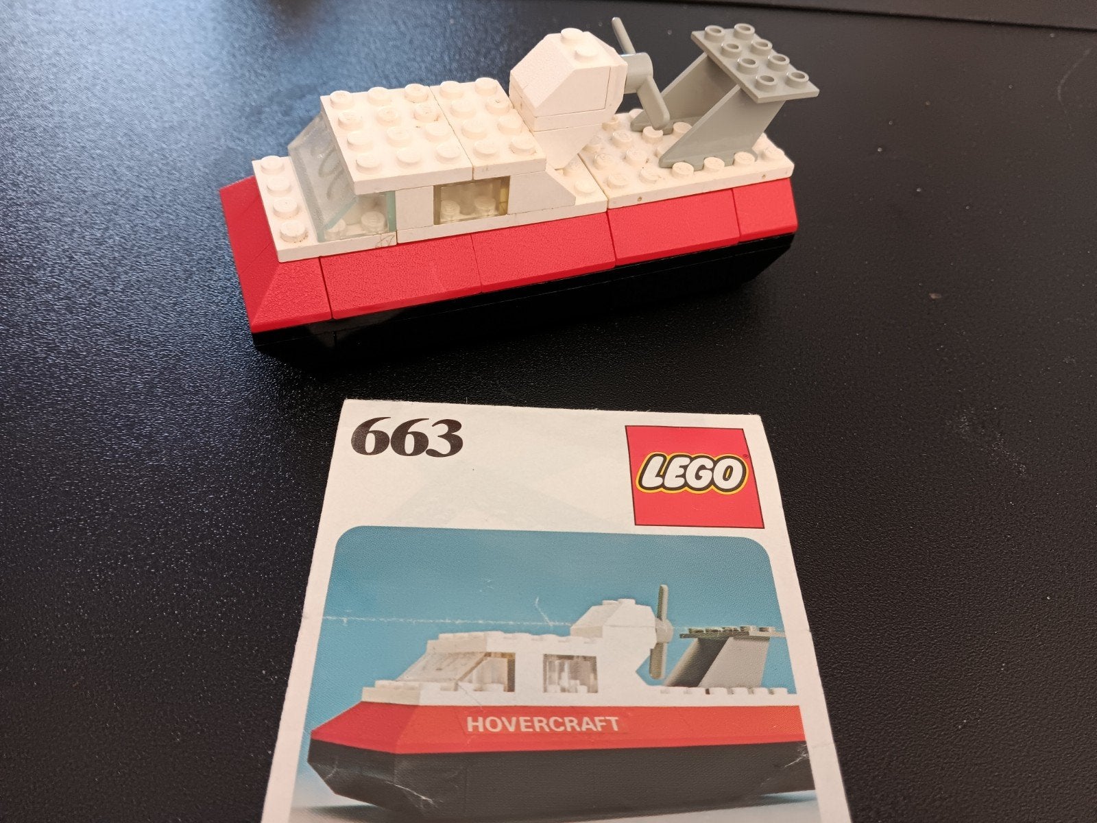 Lego Classic Hovercraft 663 - Vintage Set, Gebruikt, Overige thema's, Lego, Inclusief instructies